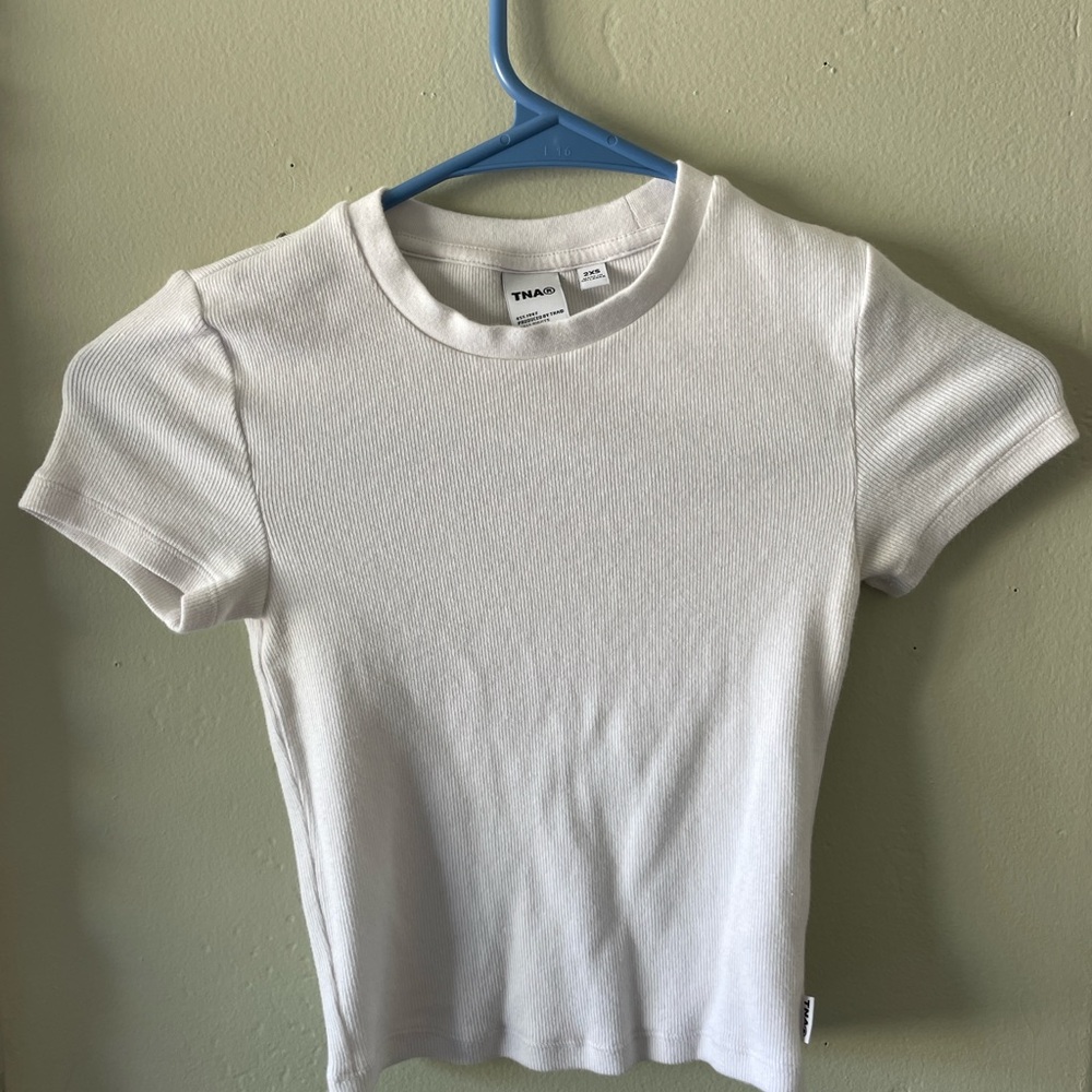 TNA White Short Sleeve Tee (Aritzia)